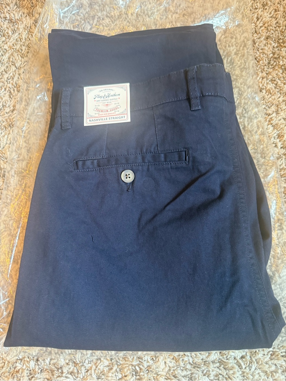 Men's Navy Flag & Anthem Chino